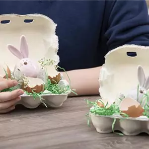 Bunte Osterdeko – Kerzen aus Eierschalen