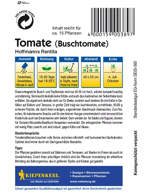 Buschtomate 'Hoffmanns Rentita'