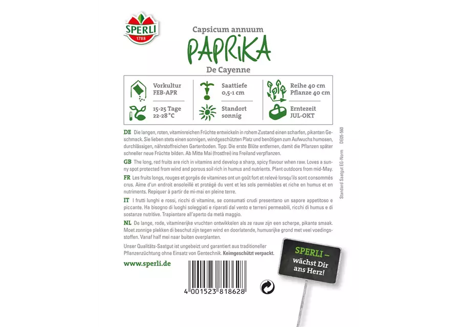Peperoni 'De Cayenne'