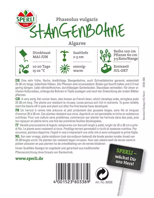 Stangenbohne 'Algarve'