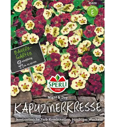 Kleine Kapuzinerkresse 'Night and Day'