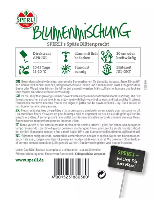 Blumenmischnung 'Späte Blütenpracht'