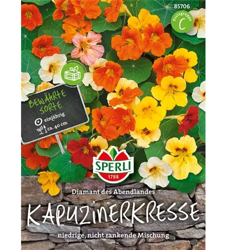 Kapuzinerkresse 'Diamant des Abendlandes'