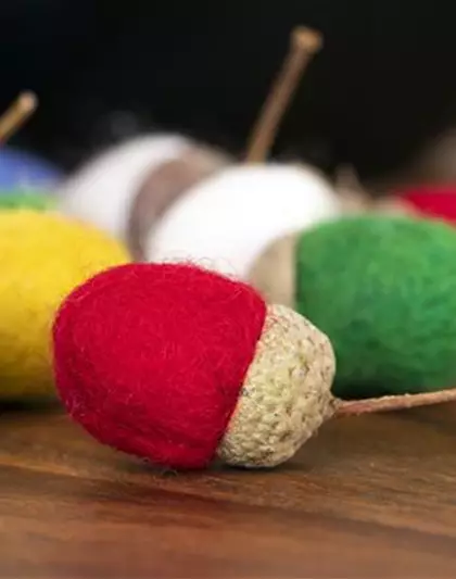 Filzeicheln in vielen Farben!