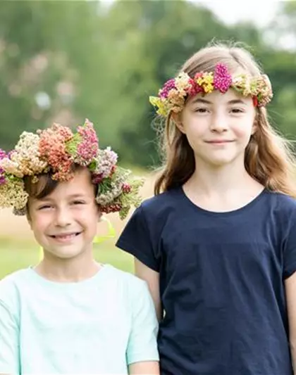 Blumenkopfkränze selber binden