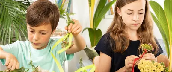 Blumenkopfkränze selber binden