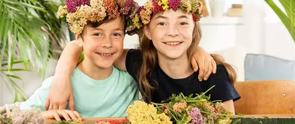 Blumenkopfkränze selber binden