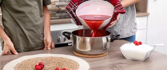 Leckeren Himbeersaft selber machen