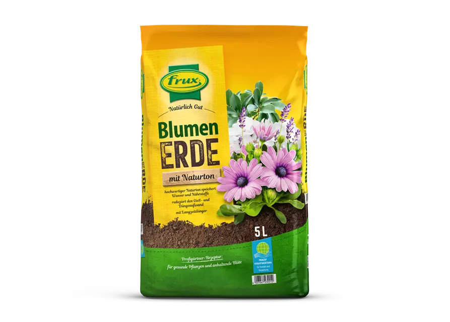 frux Blumenerde mit Naturton