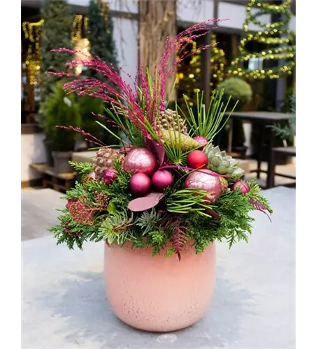 Weihnachtsstrauß 'Pink Christmas'