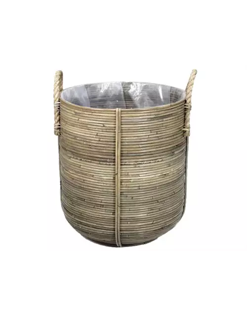 Pflanzvase aus Bambus, ca. Ø 40xH45 cm
