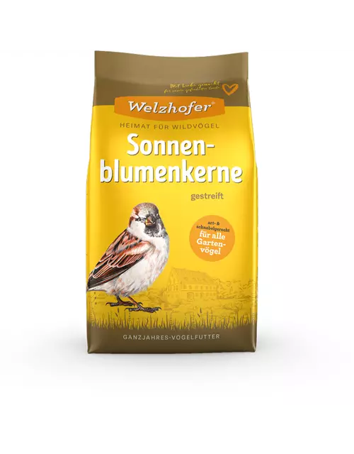 Sonnenblumenkerne gestreift