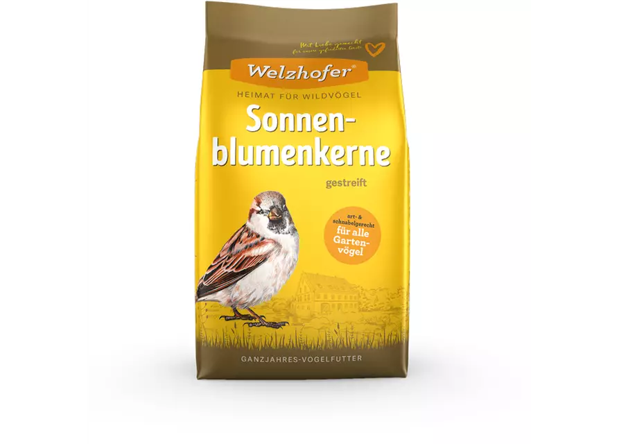 Sonnenblumenkerne gestreift