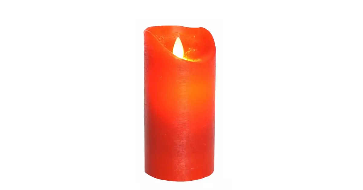 LED-Echtwachs-Kerze rot, Anna Collections